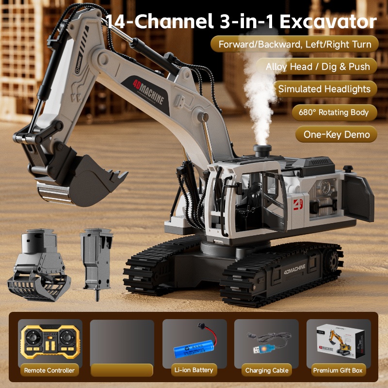Home Automation Tutorial - Excavator RC Alloy 14 Channel 3-in-1,