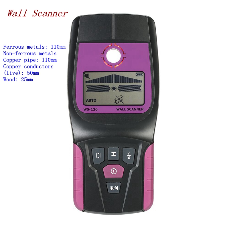 Water Leak Detector Wired - WS120 Wall Scanner Multifungsi Dinding Detektor