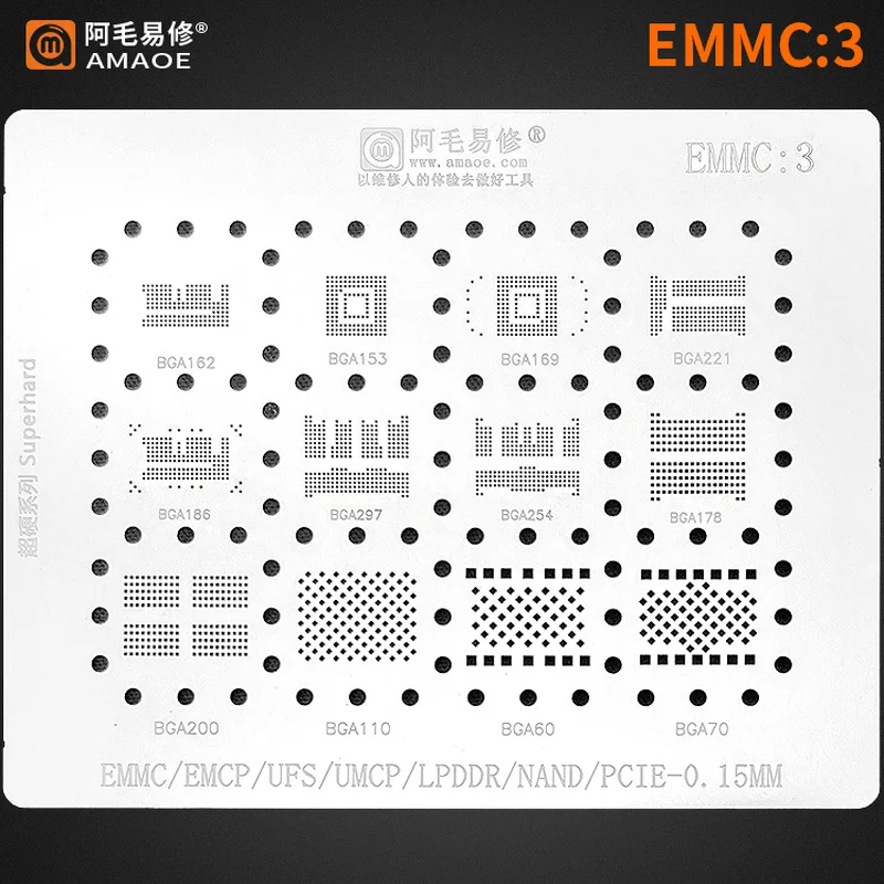 Amaoe Reballing stensil Nand F - Tasmota Flash Tool ulasan dan harga
