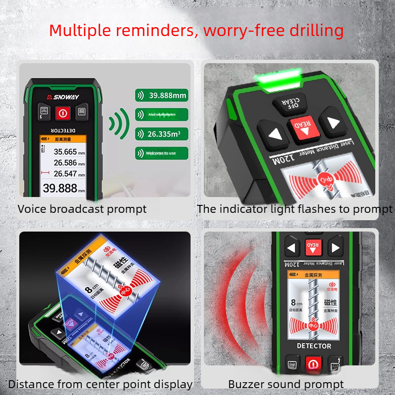 SNDWAY Pemindai Dinding Multif - Water Leak Detector Wired ulasan dan harga